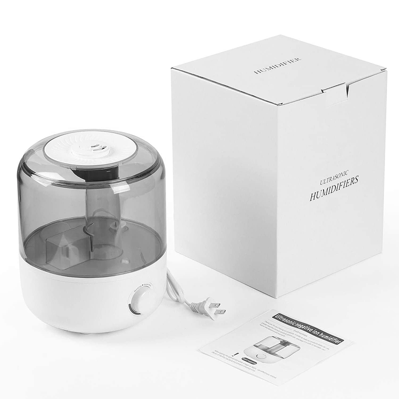 AECCN HYB-84A Dispositivo de algodón de aromaterapia de 3,5 L filtro de cerámica extraíble niebla de 360 ​​grados luz nocturna purificador de aire humidificador difusor