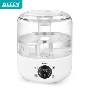 AECCN HYB-84B OEM Home 25W 3.5L Panel táctil pantalla LCD temporizador de aniones electrodoméstico inteligente humidificador ultrasónico para uso doméstico