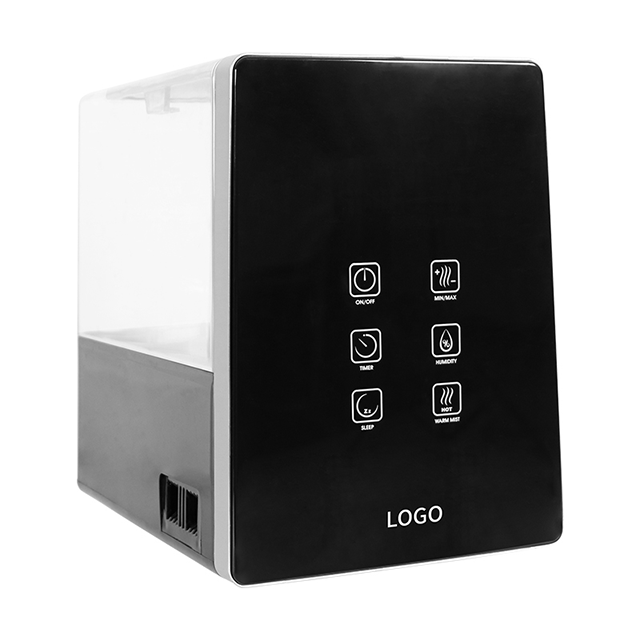 AECCN 150W 6L RH ajuste 360 ​​grados 3 niveles de humedad Control remoto humidificador de pantalla táctil inteligente