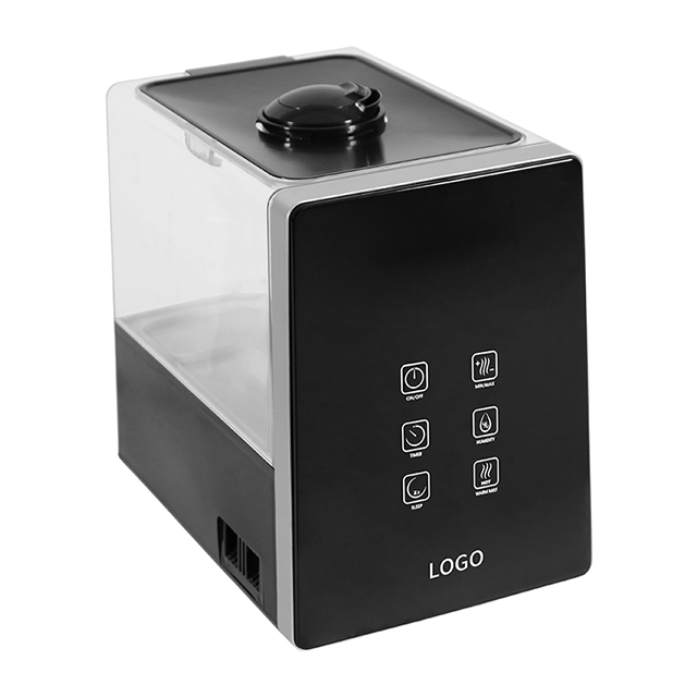 AECCN 150W 6L RH ajuste 360 ​​grados 3 niveles de humedad Control remoto humidificador de pantalla táctil inteligente