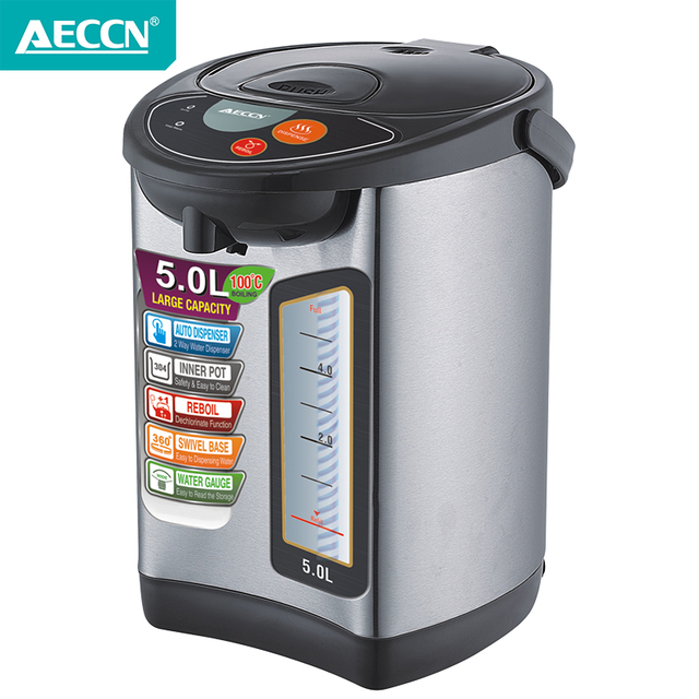  AECCN 3.8CG2 2.5L pantalla LCD personalizada temporizador de ajuste de temperatura bloqueo de seguridad para niños hervidor de café eléctrico hervidor de agua caliente